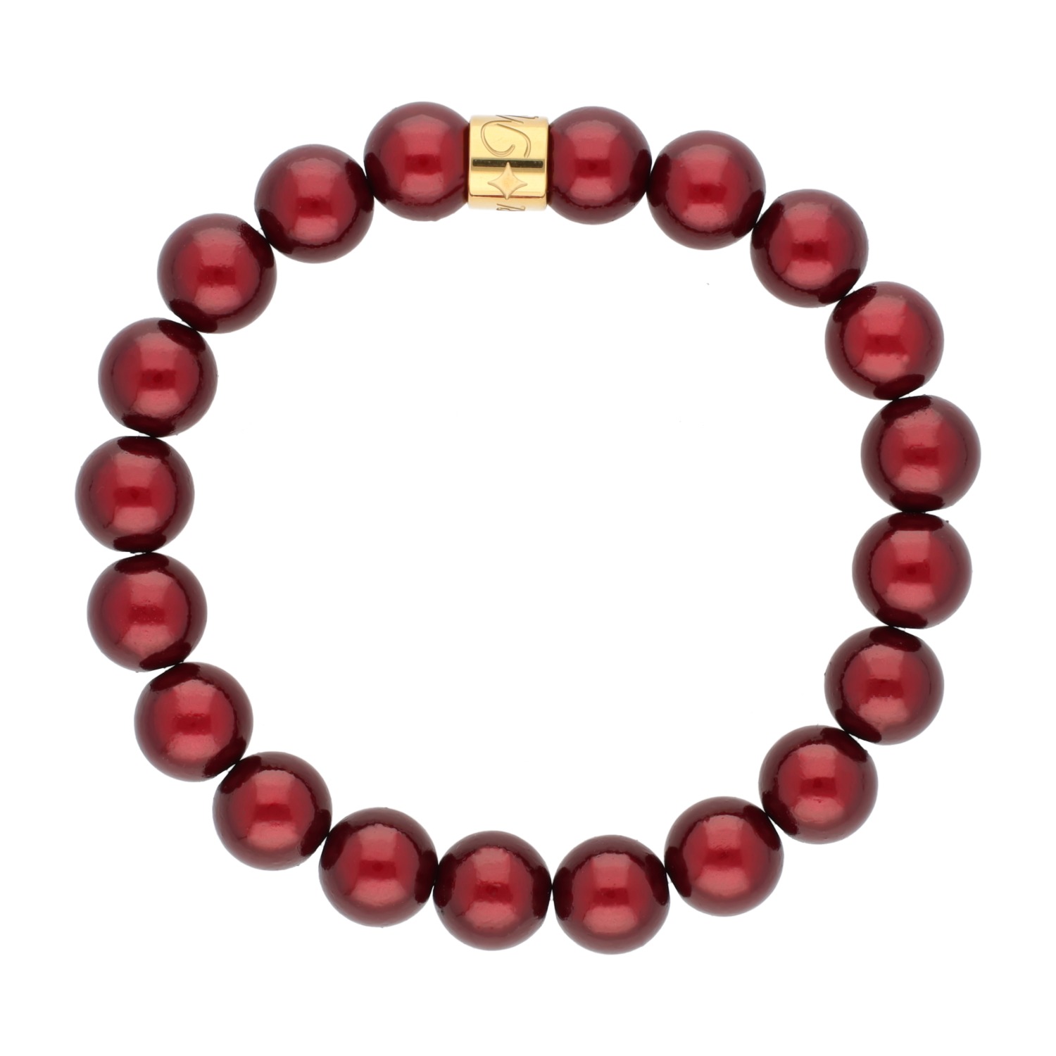 Perlenarmband Burgundy
