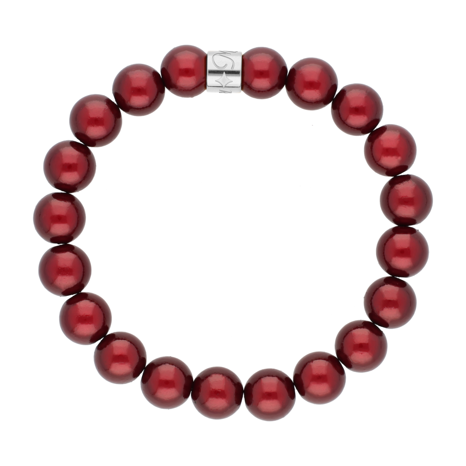 Perlenarmband Burgundy