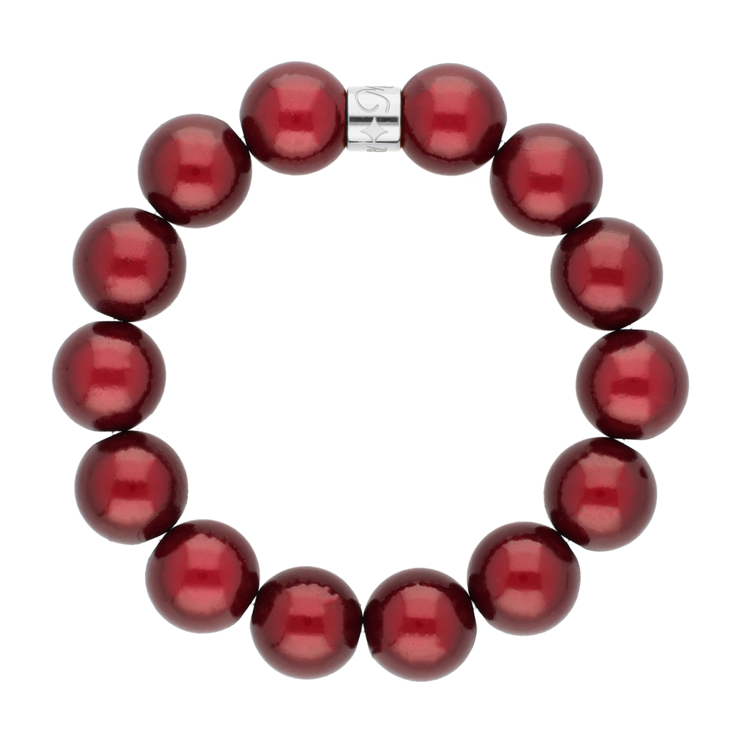 Perlenarmband Burgundy