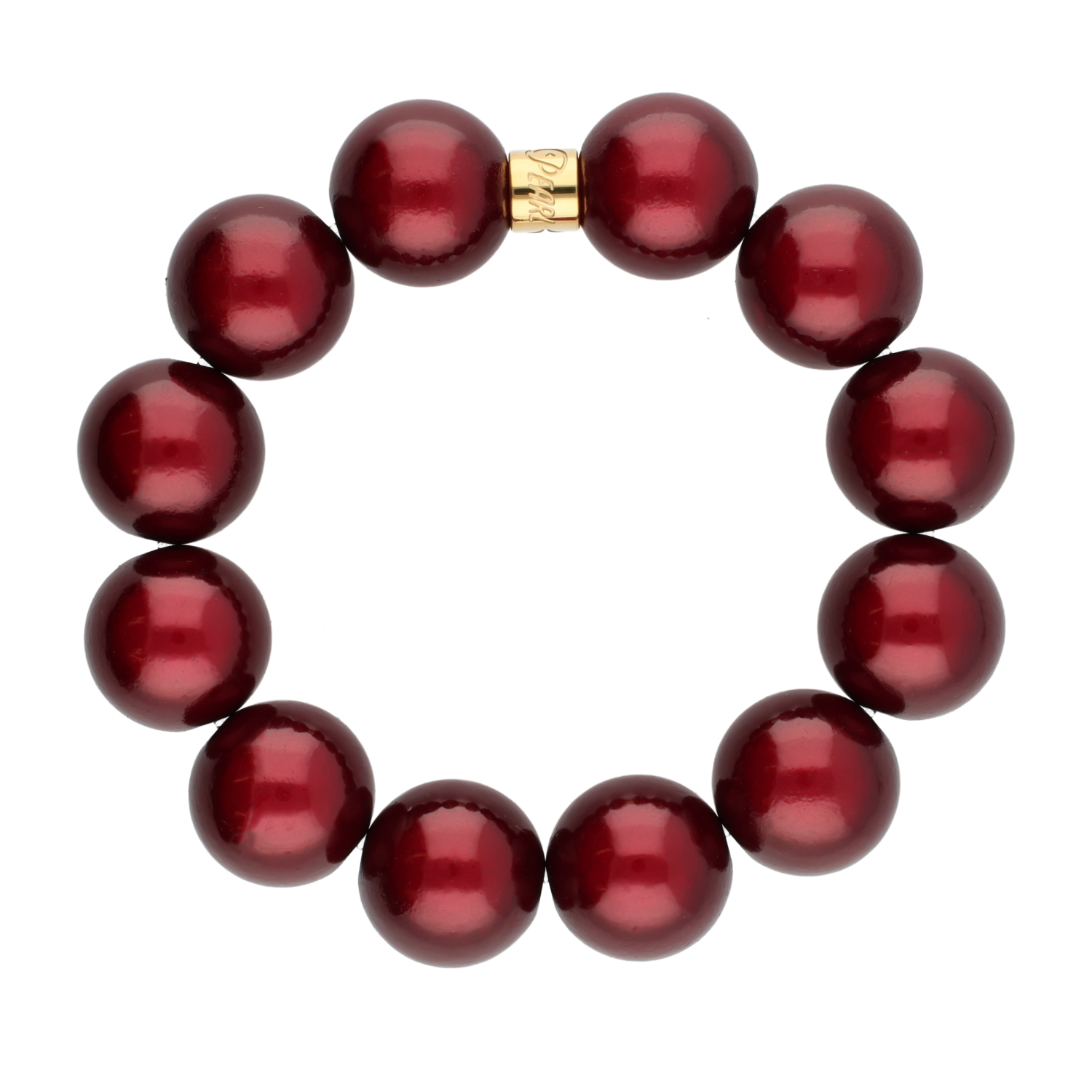 Perlenarmband Burgundy