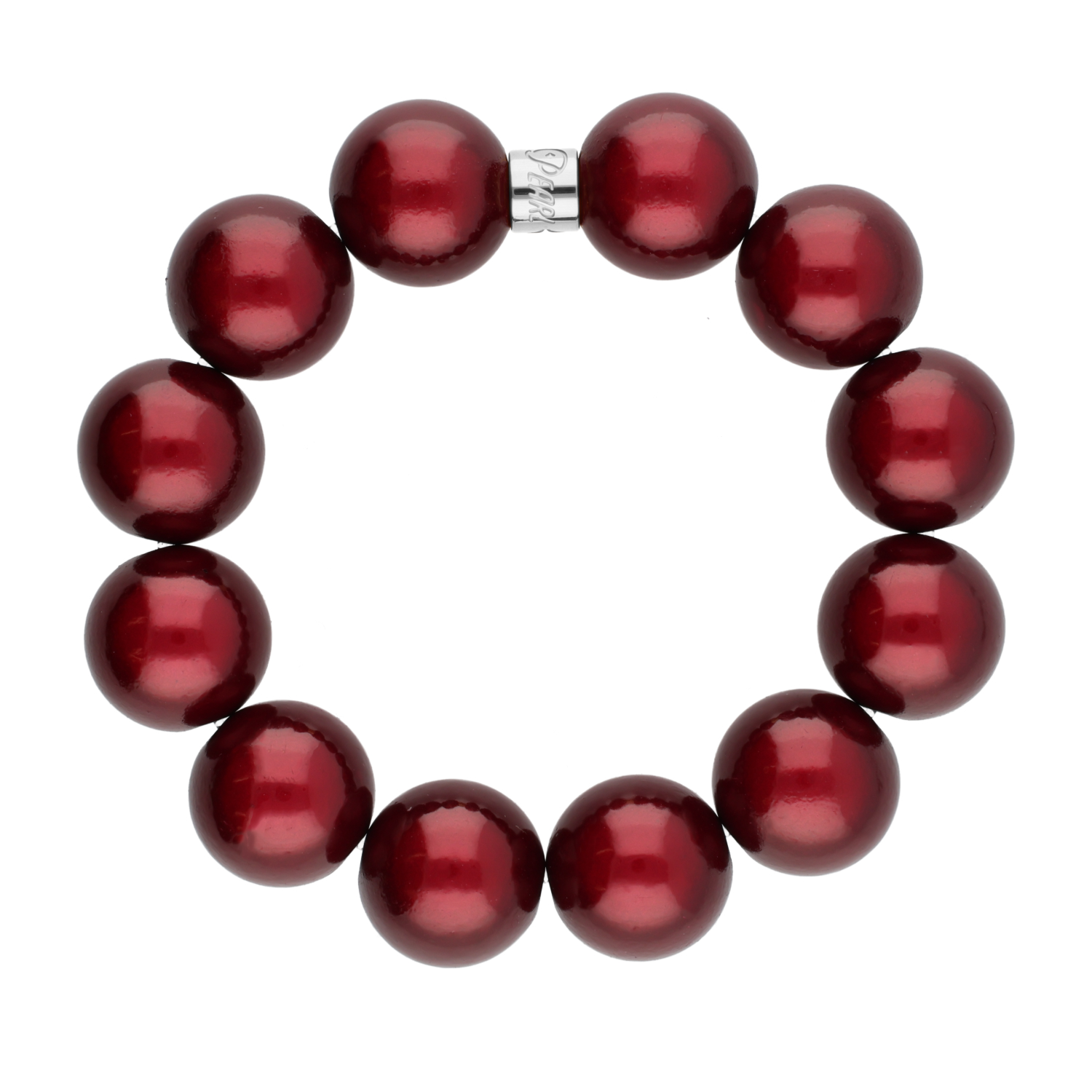 Perlenarmband Burgundy