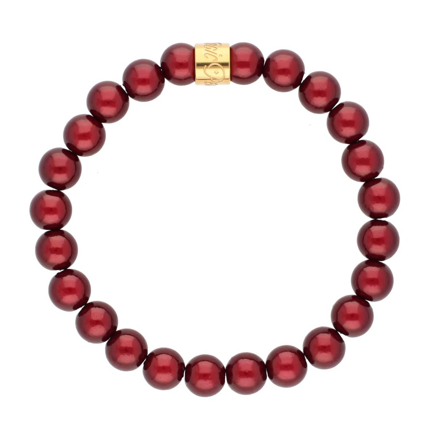 Perlenarmband Burgundy Fine