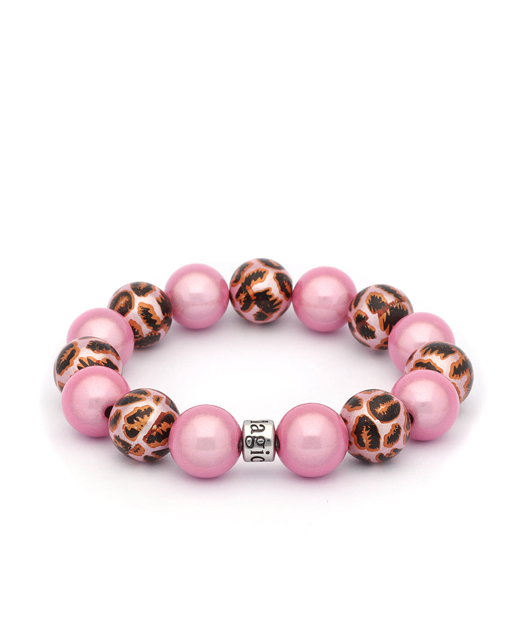 Perlenarmband Leo Rosé