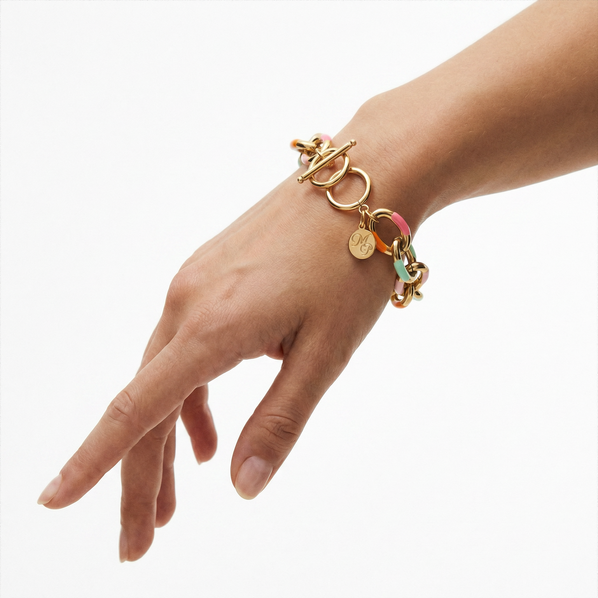 Gliederarmband "Color Chain"