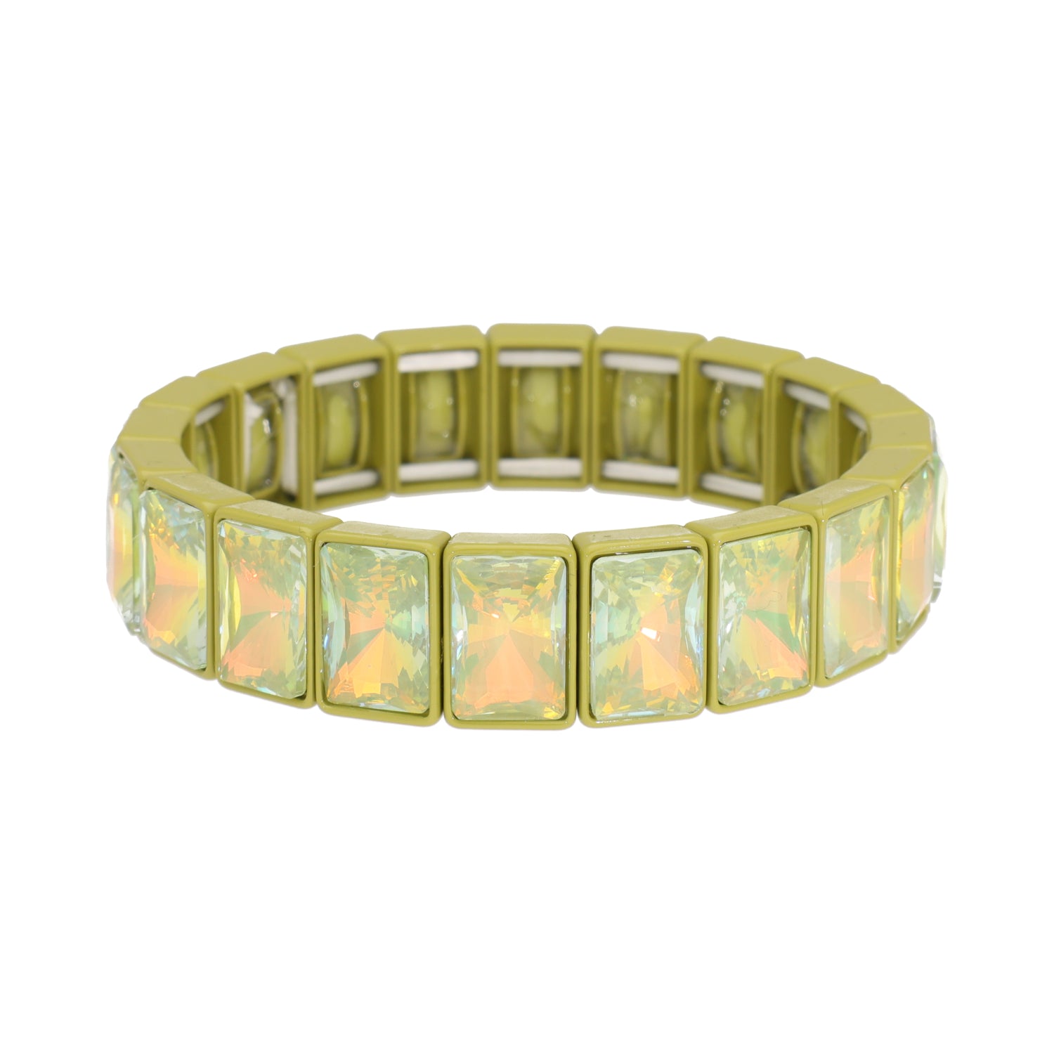 Color Pop Gems Armband - Olive