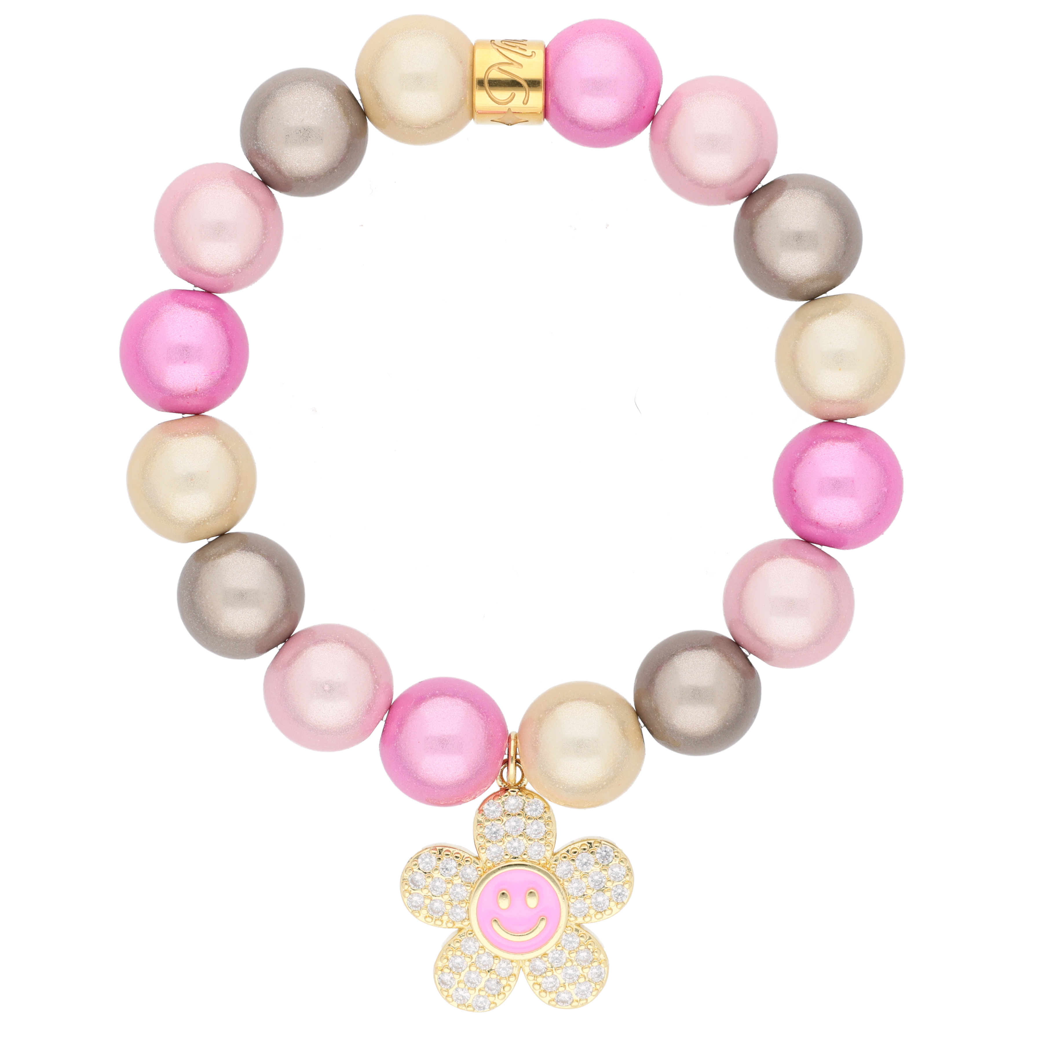 Perlenarmband "Flower Power"
