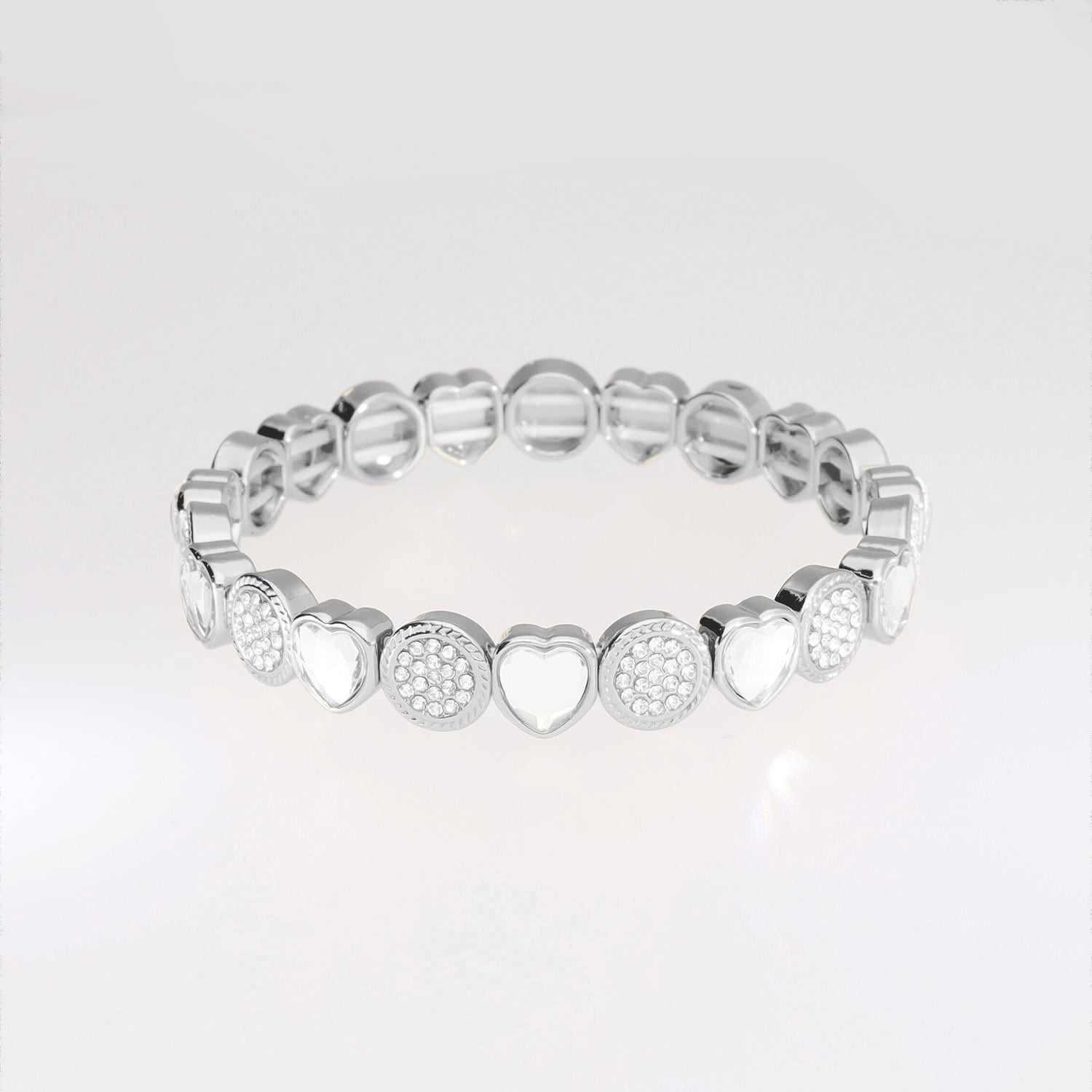 Lovely Gems Armband - Crystal Silver
