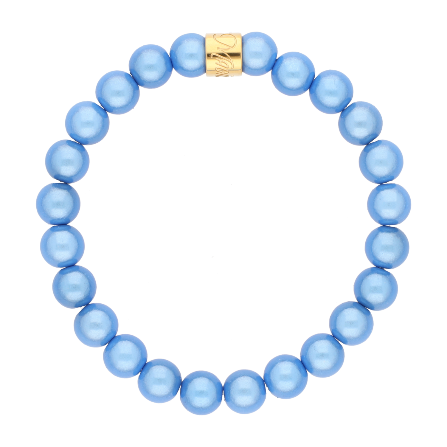 Perlenarmband Jeans Blue Fine