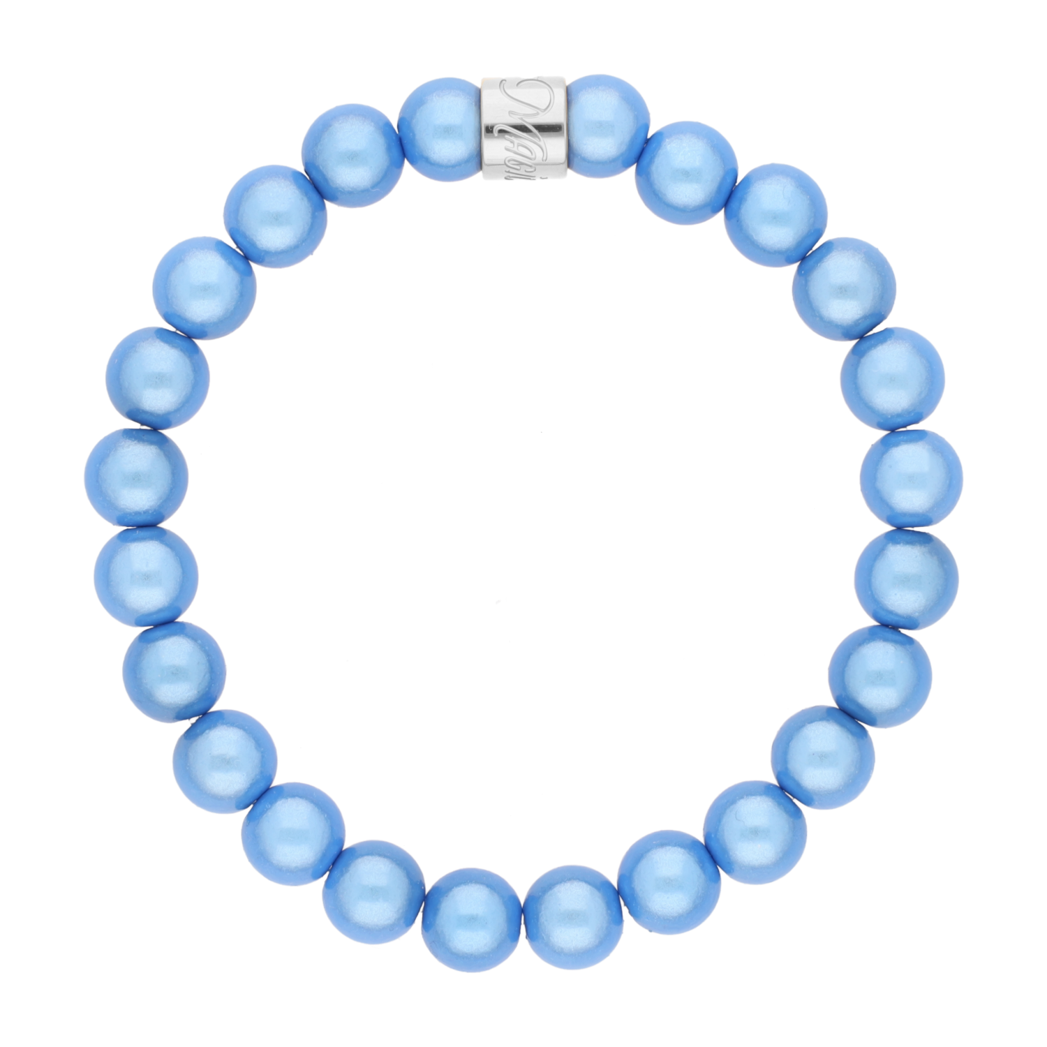 Perlenarmband Jeans Blue Fine