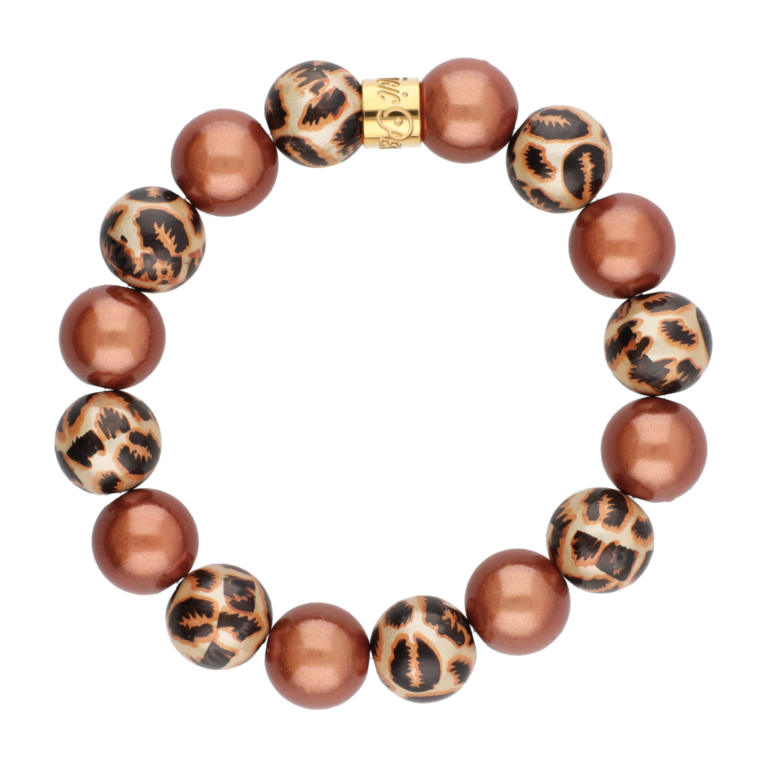 Perlenarmband Wild Magic - Leo Mocha Mousse