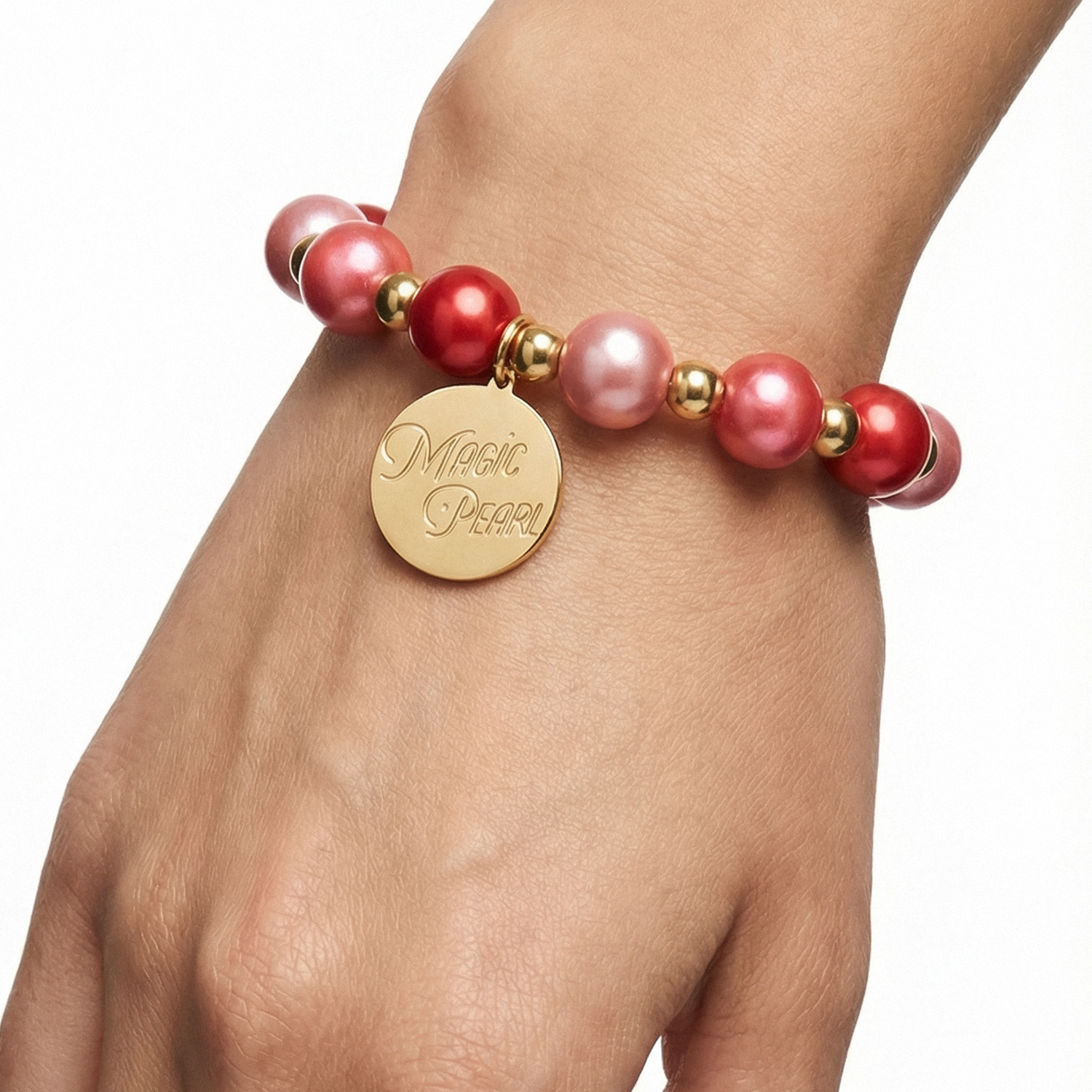 Perlenarmband "Cherry Kiss"