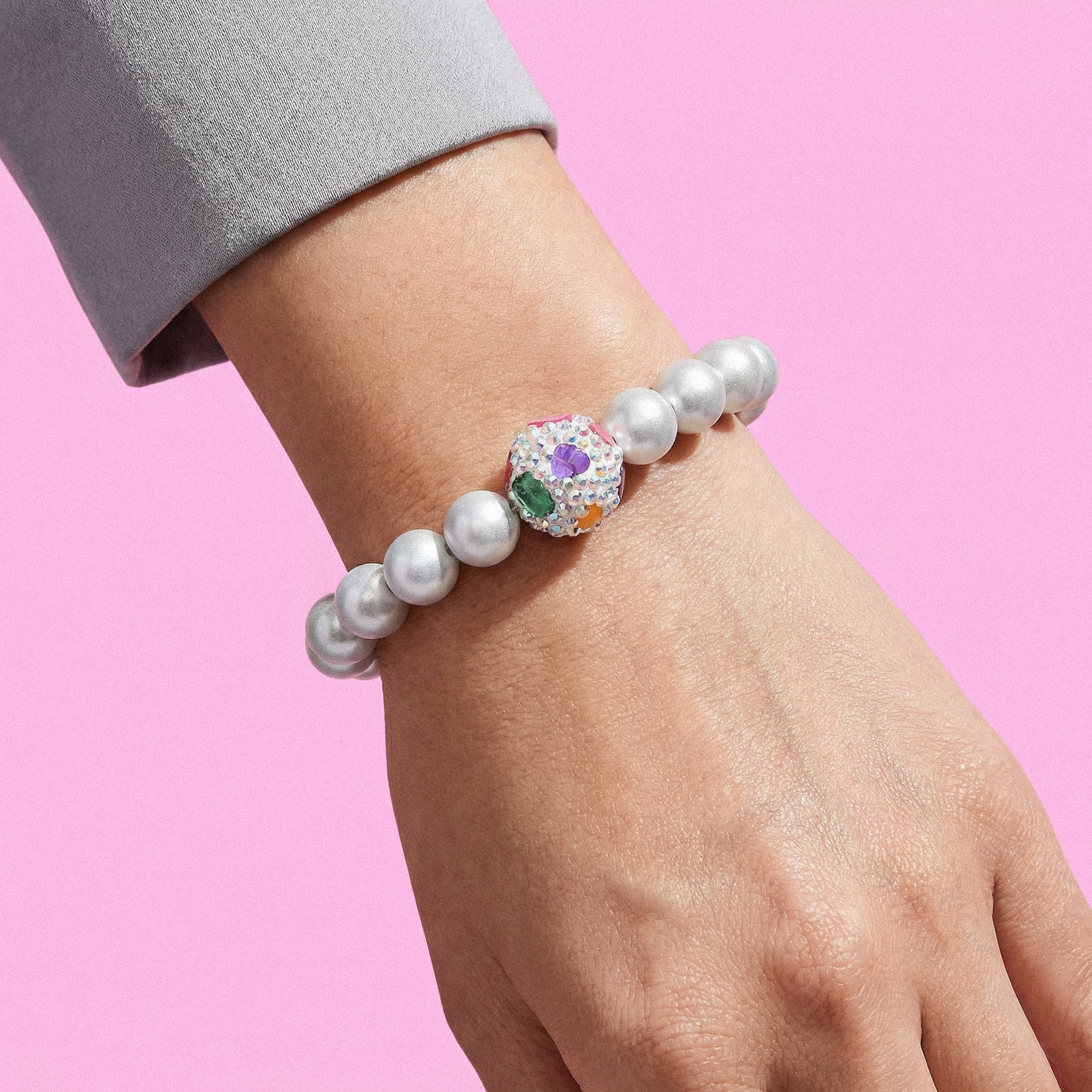 Perlenarmband "Colorful Crystal"