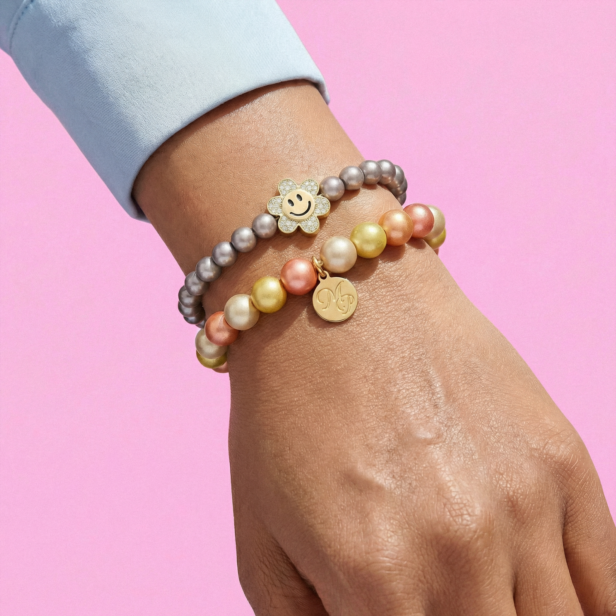 Perlenarmband "Flower Smile"