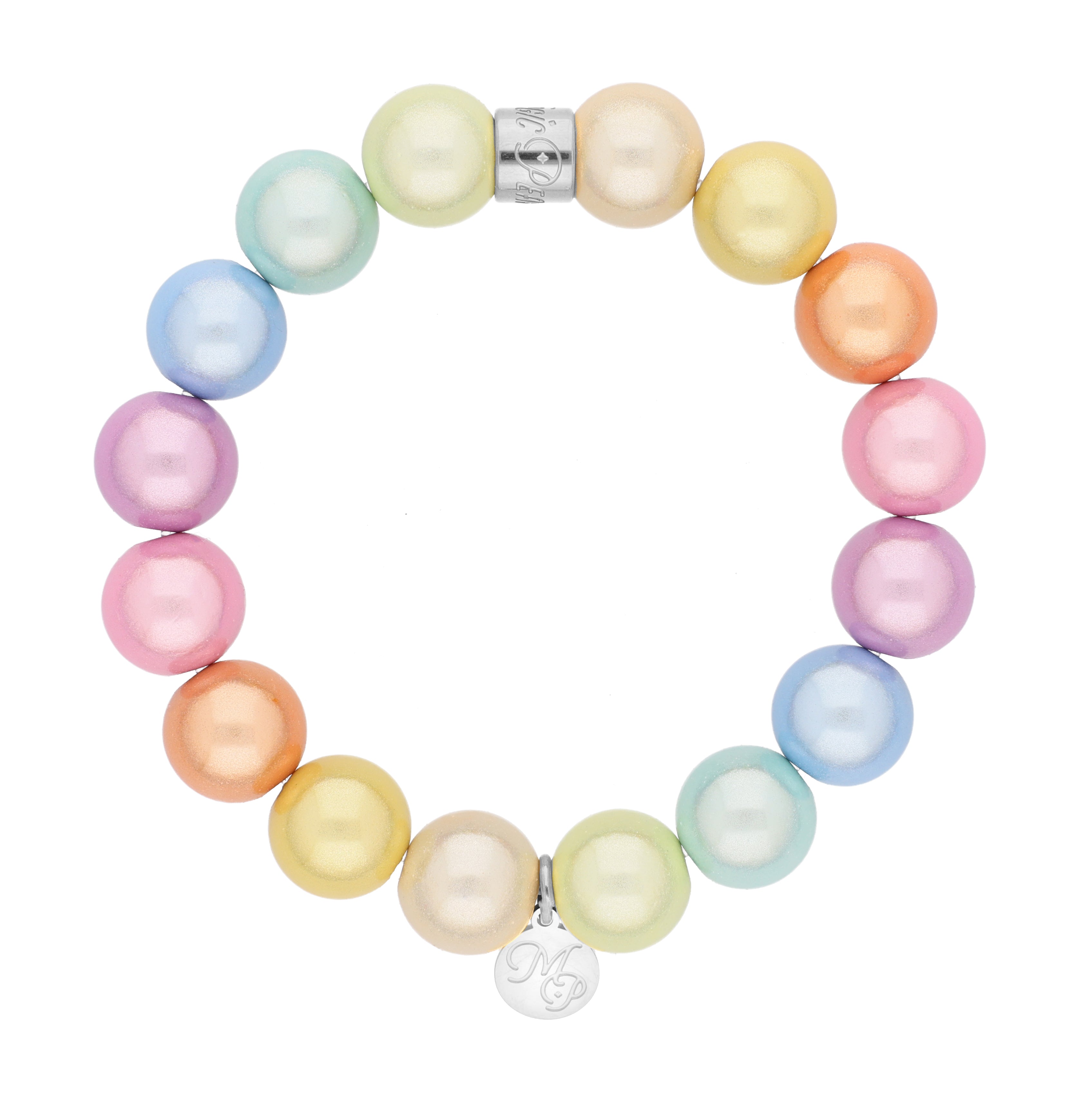 Perlenarmband "Pastell Rainbow"