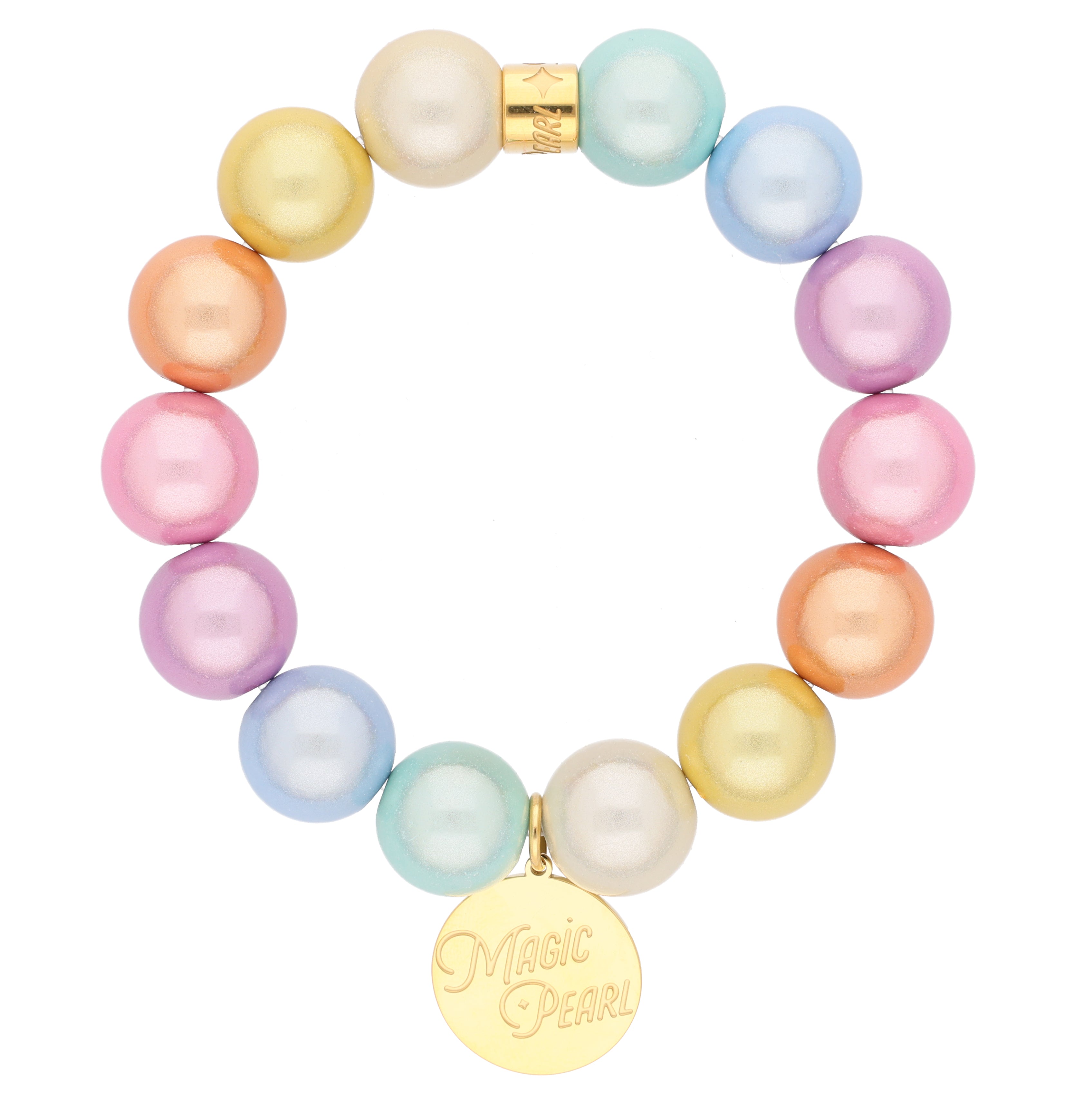 Perlenarmband "Pastell Rainbow"