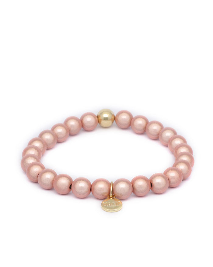 Pearl bracelet champagne rose