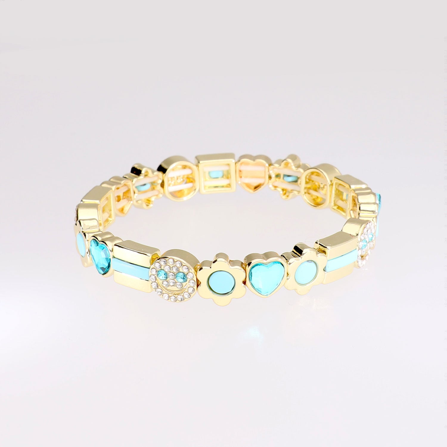 Lucky Gems Armband - Light Blue