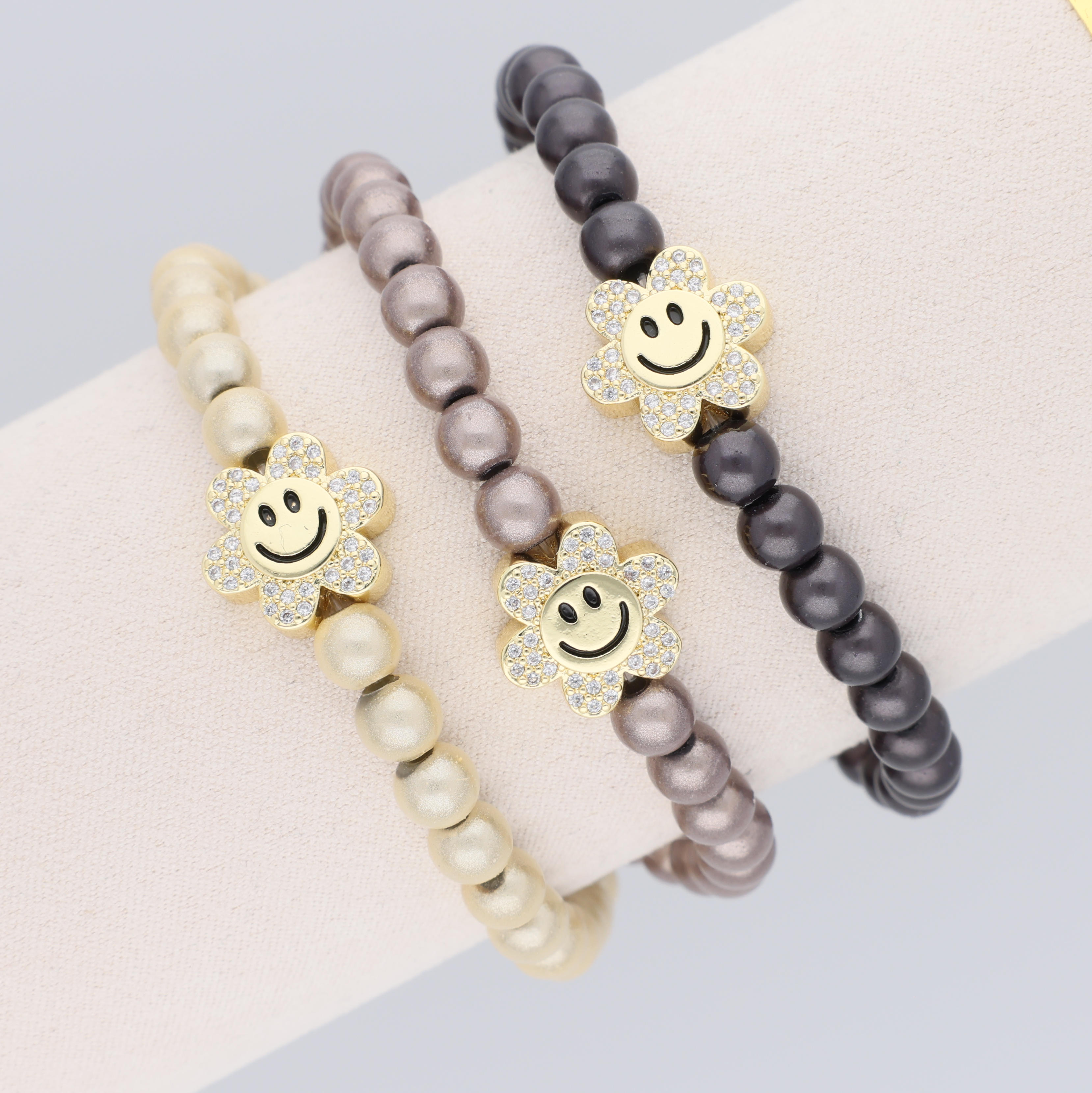 Perlenarmband "Flower Smile"