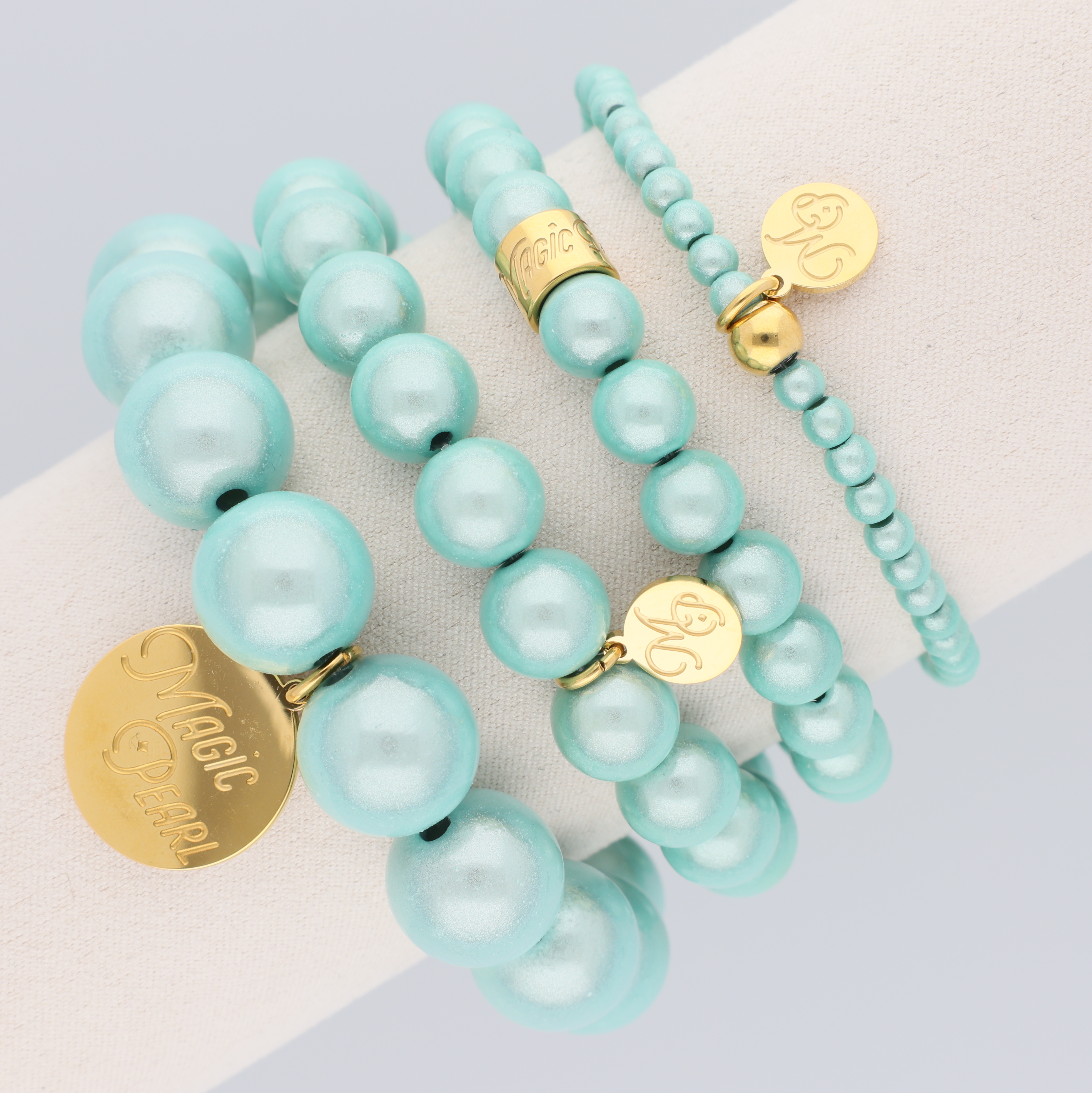 Perlenarmband "Mint"
