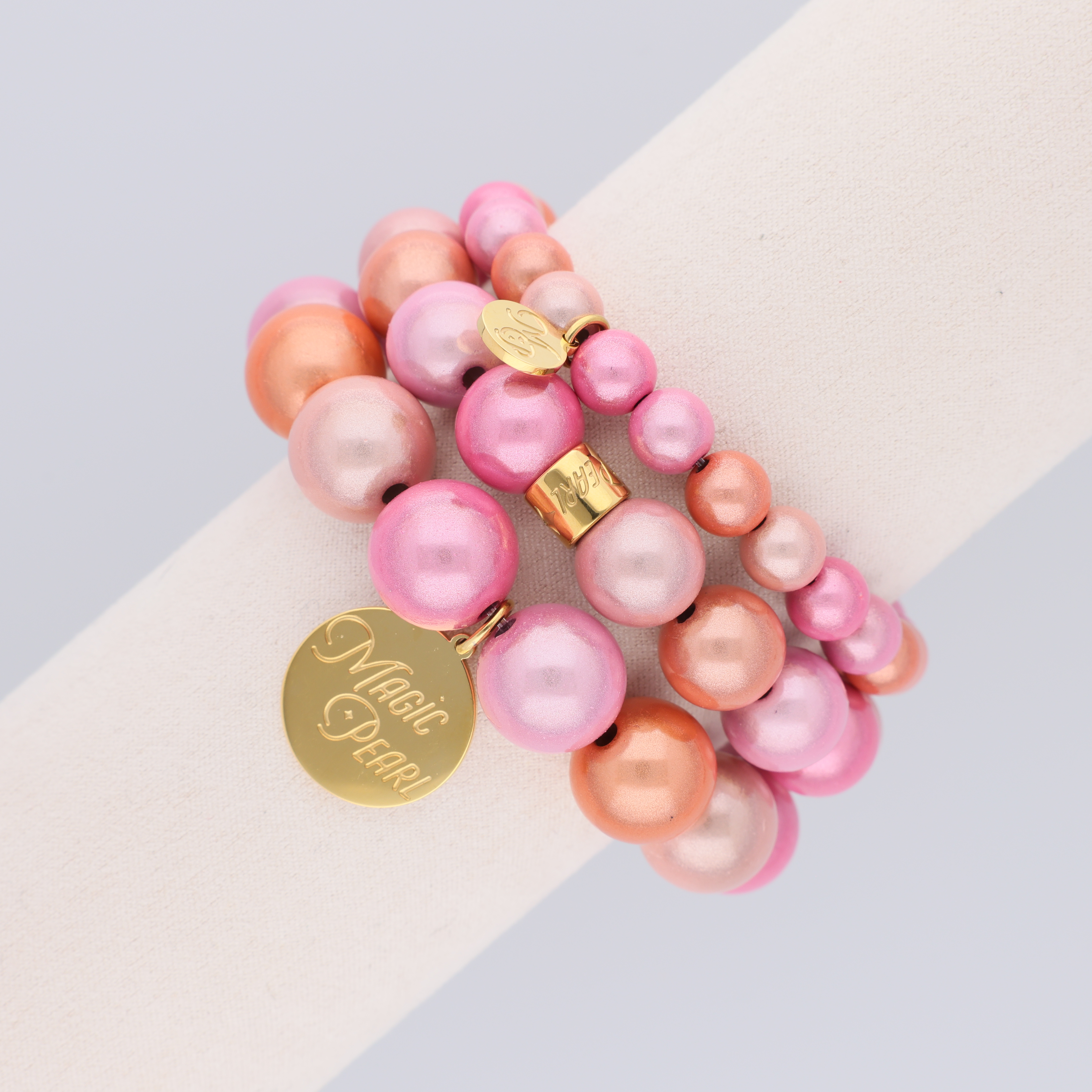 Perlenarmband "Pink Blossom"