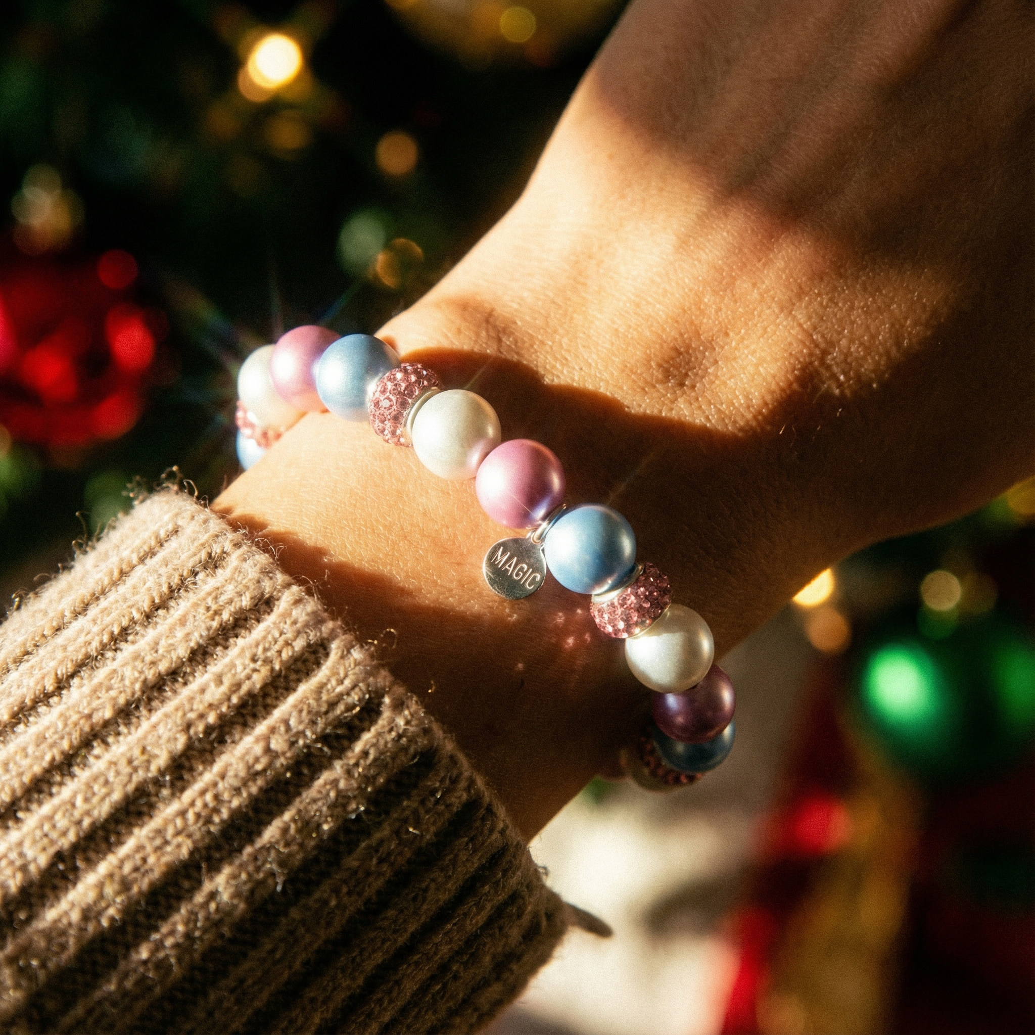 Perlenarmband "Eisprinzessin"