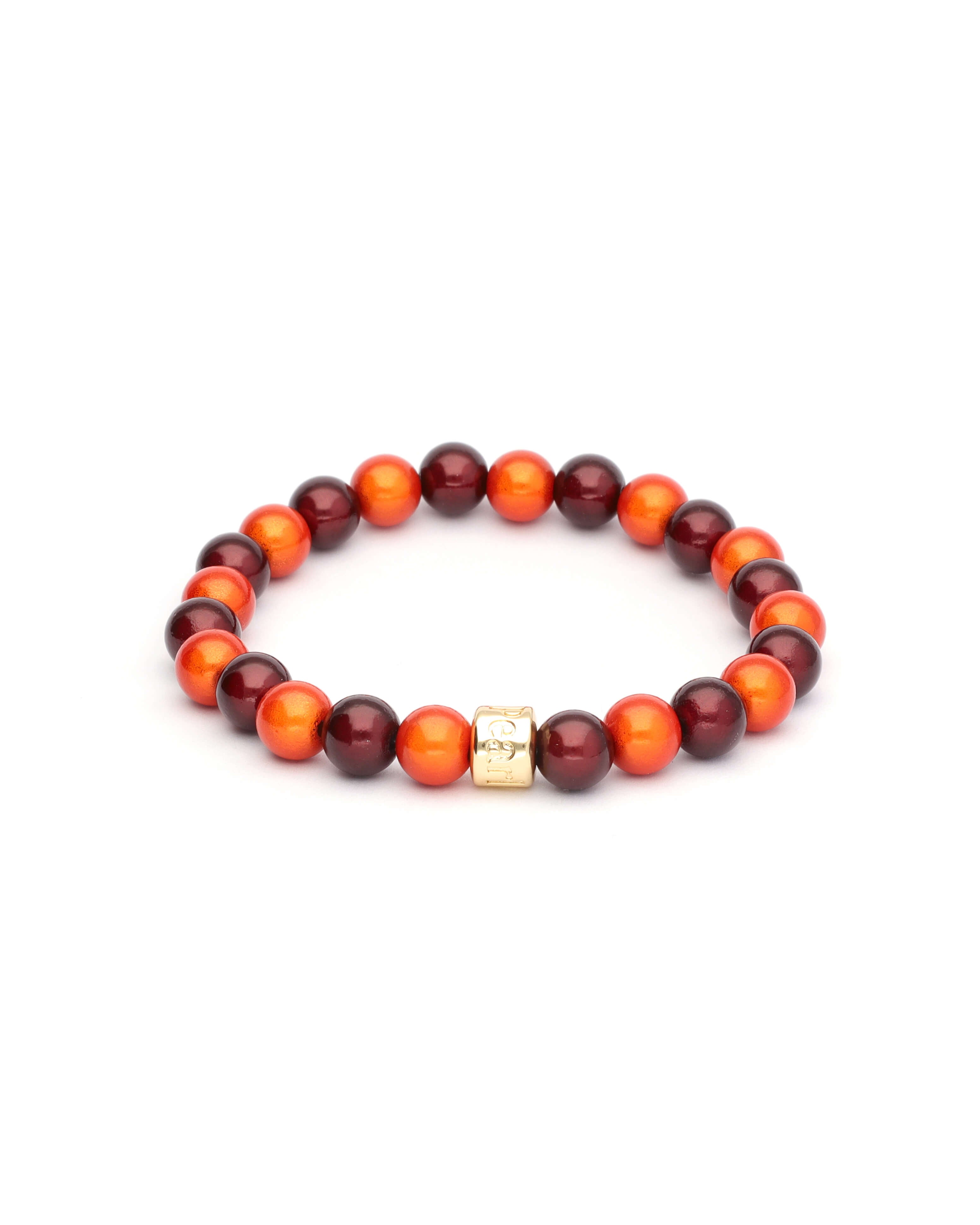 Perlenarmband Espresso Oranje Fine