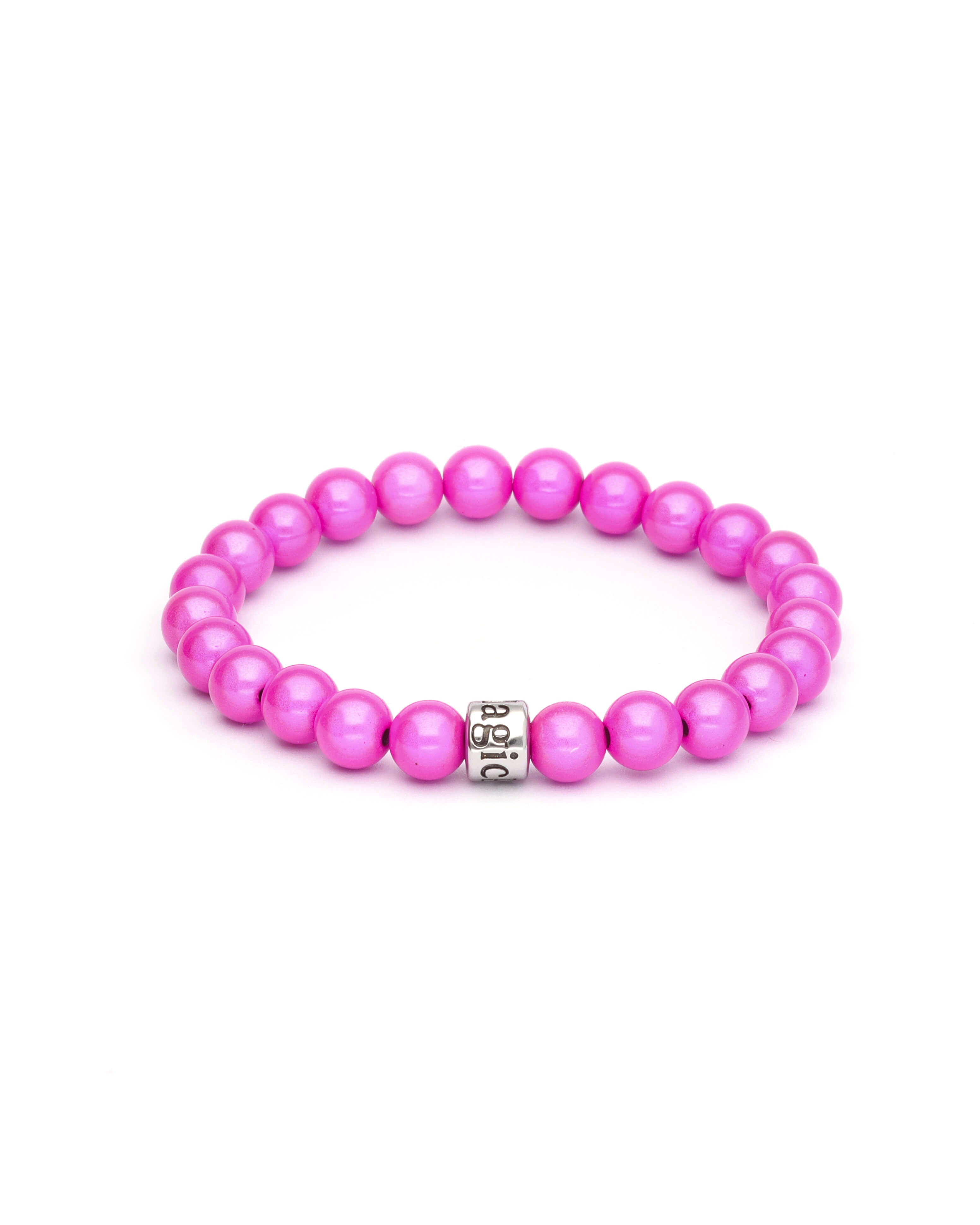 Perlenarmband Hot Pink Fine