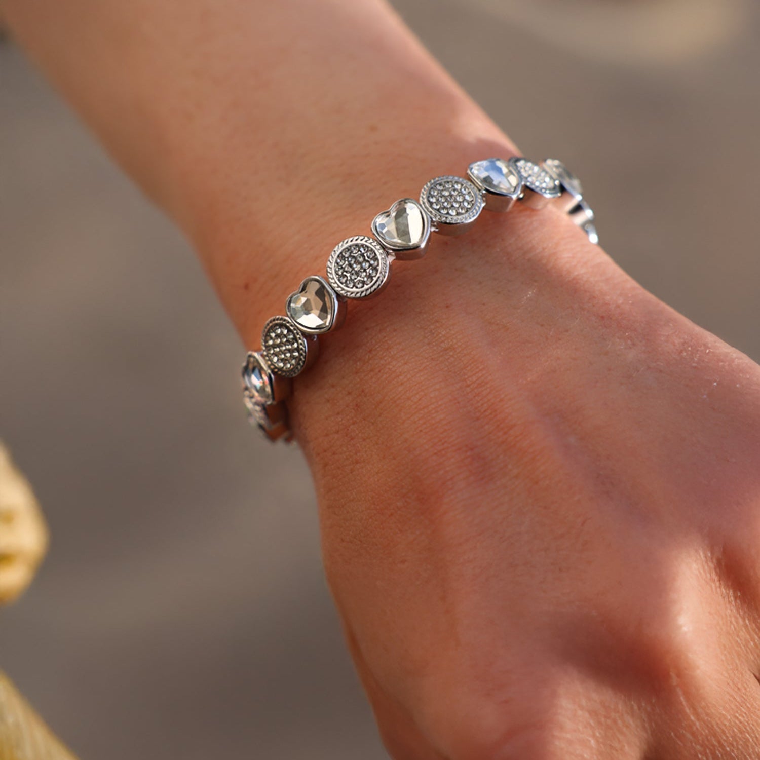 Lovely Gems Armband - Crystal Silver