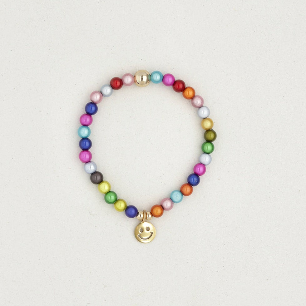 Happy Rainbow Beaded Bracelet