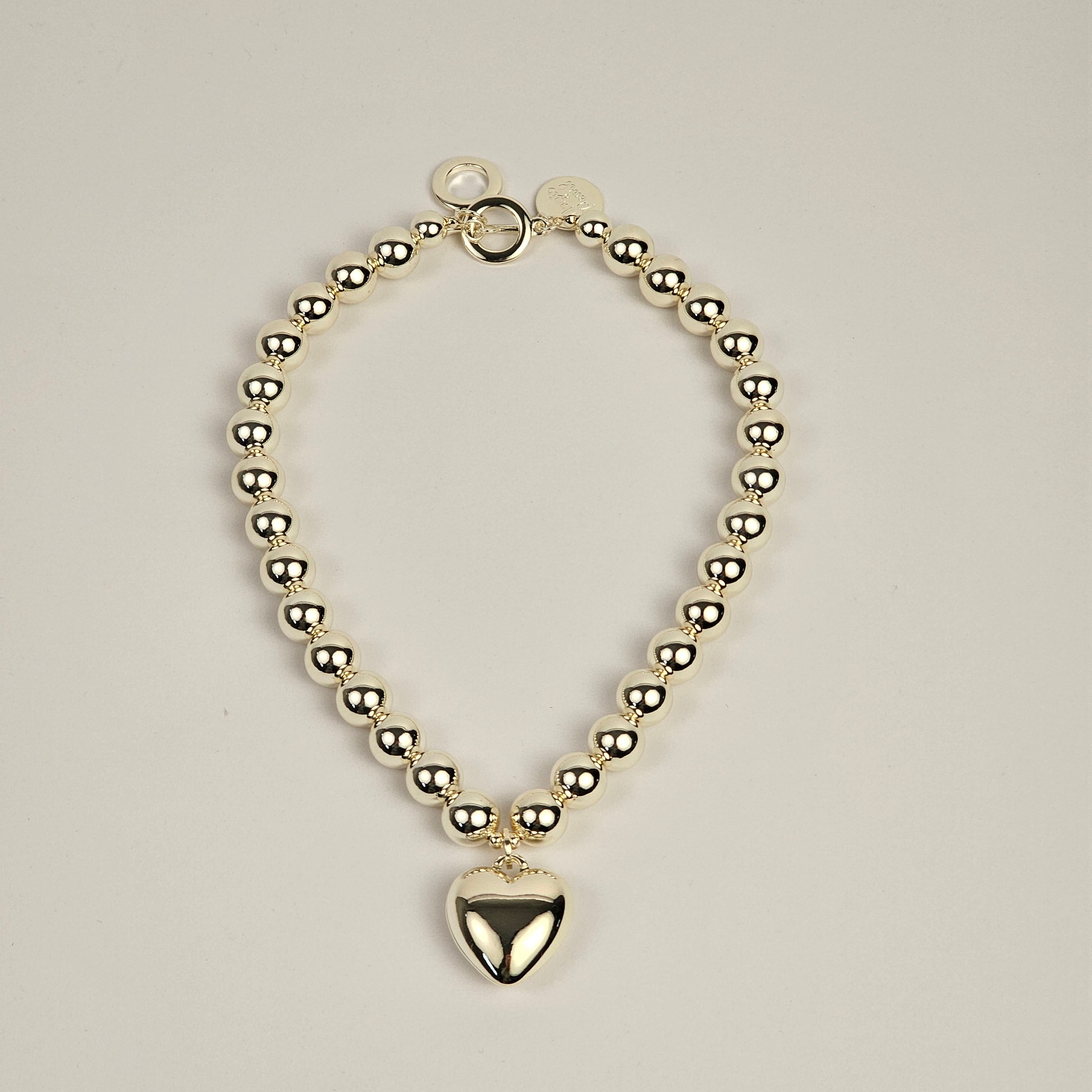 Light Gold Heart Necklace
